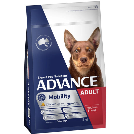 ADVANCE Mobility Adult Medium Breed Dry Dog Food Kibble Chicken With Rice 13kg - Default Title - Dry Dog Food - Cat N Dog Shop