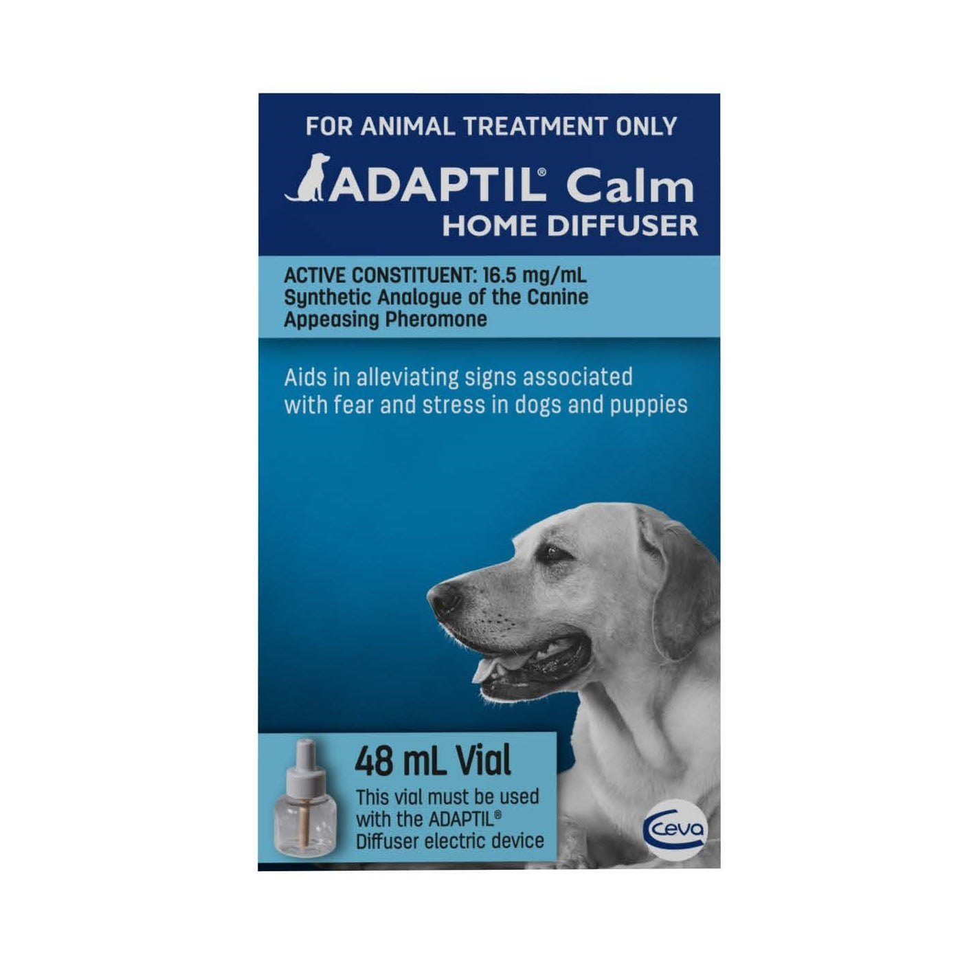 Adaptil Calm Refill 48mL – Dog Anxiety Diffuser Refill for Stress Relief