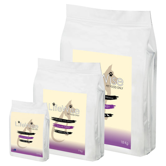 LifeWise Stage 1 Starter Grain Free Turkey Lamb And Vegetable Dry Puppy Food 18kg - 18kg - Dry Dog Food - Cat N Dog Shop