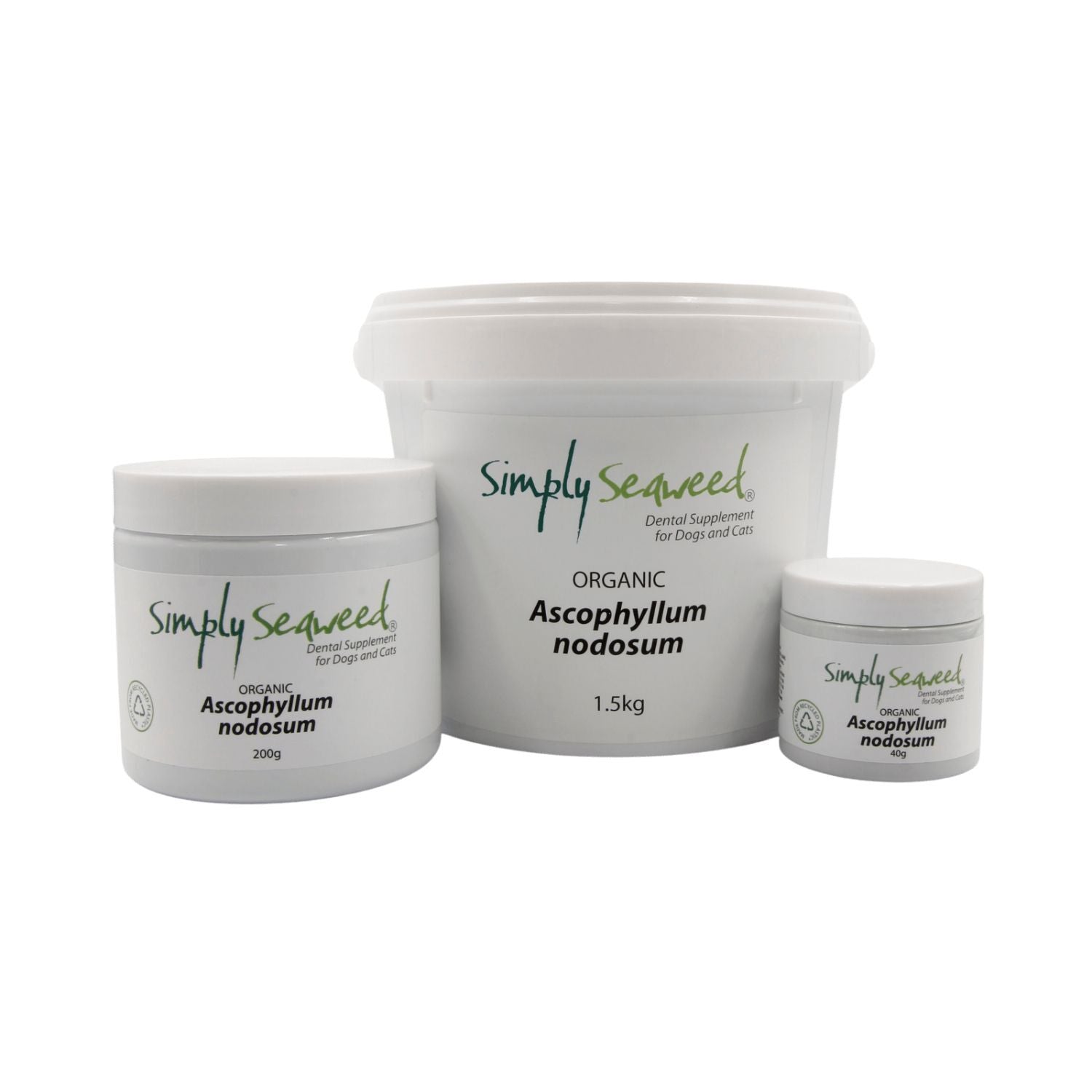 Simply Seaweed Dental Supplement for Dogs & Cats – 100% Organic Ascophyllum - 40g - Pet Supplement - Cat N Dog Shop