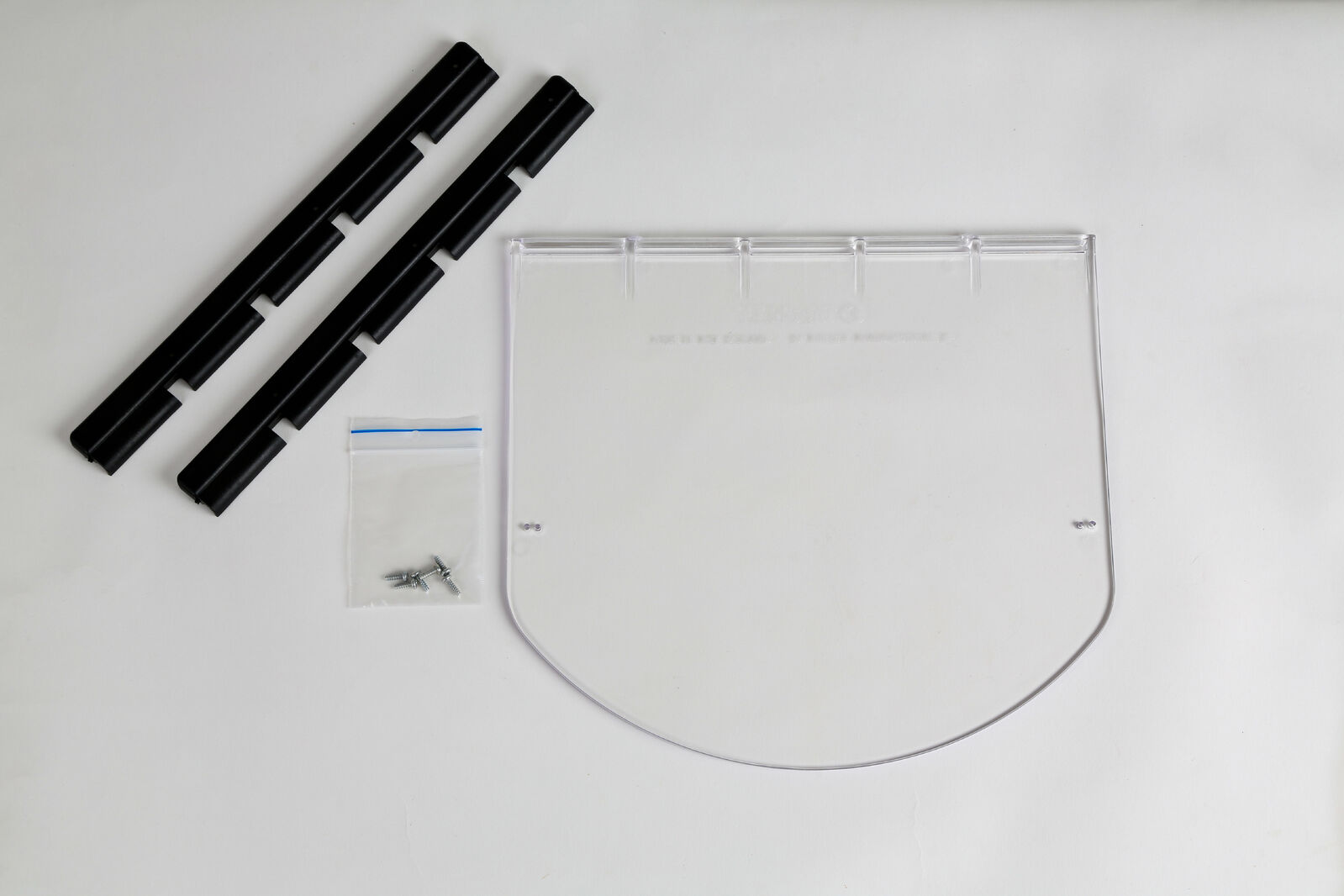 Transcat Large Clear Dog Door for Glass or Wood - 4 Way Lock NZ Made - Default Title - Pet Door - Cat N Dog Shop