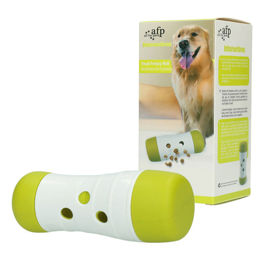 Dog Treat Frenzy Roll Interactive Feeder Toy for Engaged Pets