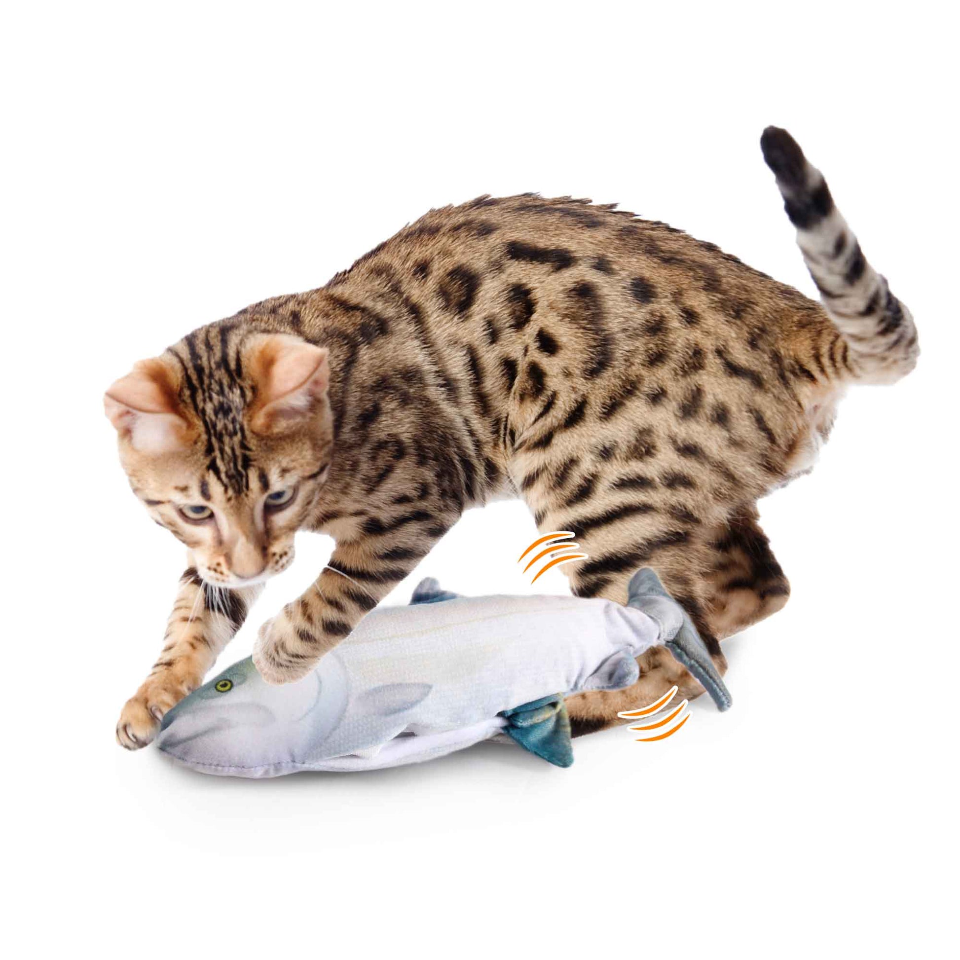 Jittering Sardine Cat Toy Flopping Dancing Fish + Catnip Silvervine Electric USB - Default Title - Pet Care > Toys > Cat Toys - Cat N Dog Shop