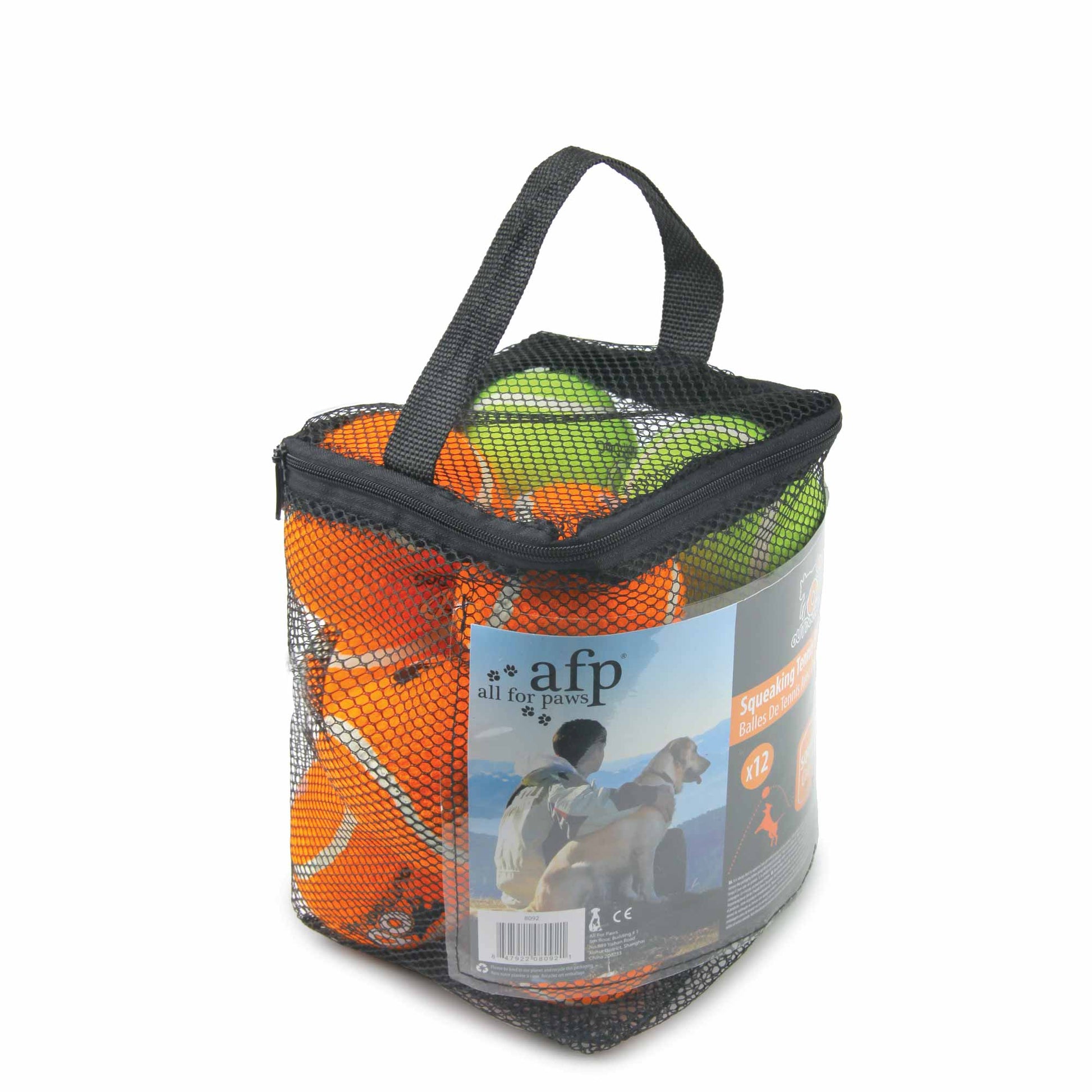 12 Pack Dog Squeaking Tennis Balls - 6.5cm Squeaky Sound Fetch Play Toy - Default Title - Pet Care > Toys > Dog Toys - Cat N Dog Shop