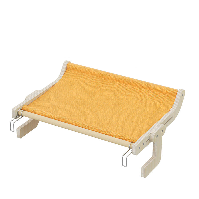 Wooden Wall-Mounted Cat Hammock Bed for Space-Saving Comfort - Default Title - Pet Care > Cat Supplies > Cat Furniture - Cat N Dog Shop
