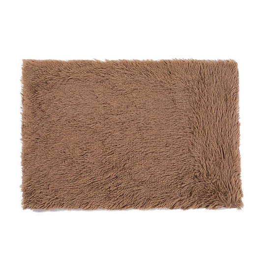 Fluffy Pet Blankets-Soft Faux Fur, Anti-Anxiety Cozy Throws for Cats and Dogs, M 80*55cm khaki - Default Title - Pet Care > Dog Supplies > Dog Beds - Cat N Dog Shop