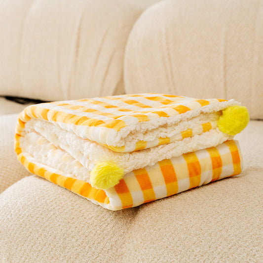 Multi-Use Pet Blanket -Soft Cushion, Blanket, and Pillow for Cats and Small Dogs, Yellow XL100*78CM - Default Title - Pet Care > Cat Supplies > Cat Furniture - Cat N Dog Shop