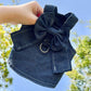 Stylish Pet Denim Harness Dress Set with T-Shirt for Small Dogs