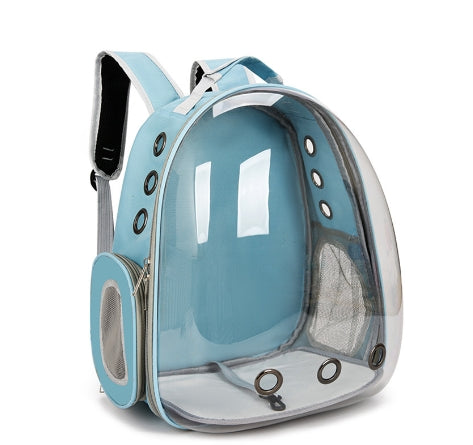 Light Blue Pet Carrier Backpack with Transparent Window for Small Pets - Default Title - Pet Care > Cat Supplies > Cat Carriers & Crates - Cat N Dog Shop