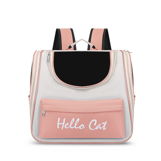 Transparent Pink Pet Carrier Backpack for Cats and Small Dogs - Default Title - Pet Care > Cat Supplies > Cat Carriers & Crates - Cat N Dog Shop