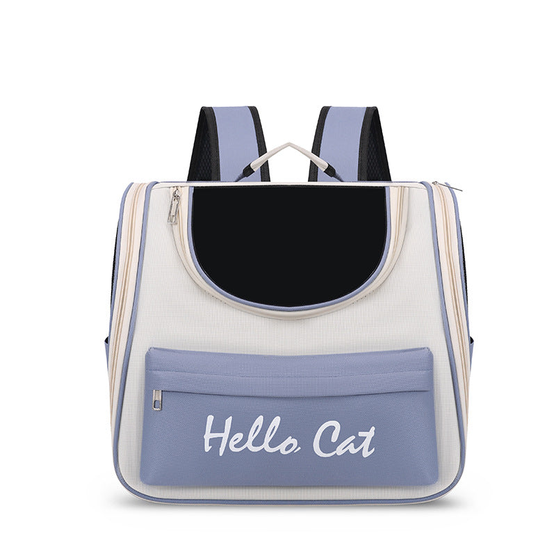 Blue Transparent Pet Carrier Backpack for Cats and Small Dogs - Default Title - Pet Care > Cat Supplies > Cat Carriers & Crates - Cat N Dog Shop