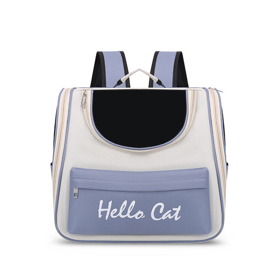 Blue Transparent Pet Carrier Backpack for Cats and Small Dogs - Default Title - Pet Care > Cat Supplies > Cat Carriers & Crates - Cat N Dog Shop