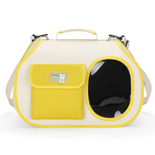Yellow Colors Cat Carrier Backpack with Transparent Window for Travel and Hiking - Default Title - Pet Care > Cat Supplies > Cat Carriers & Crates - Cat N Dog Shop