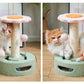 Yellow-Pink Cat Scratching Post with Playful Ball Toys for Active Kittens - Default Title - Pet Care > Cat Supplies > Cat Scratching Posts - Cat N Dog Shop