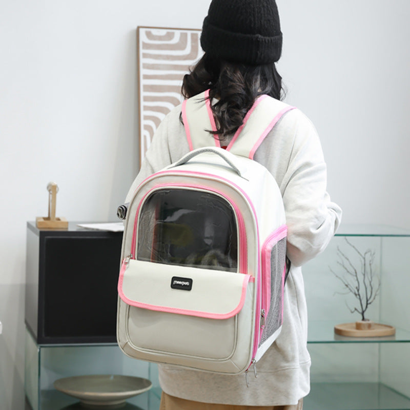 Coffee Pet Carrier Backpack - Space Capsule Design for Cats & Small Dogs - Default Title - Pet Care > Cat Supplies > Cat Carriers & Crates - Cat N Dog Shop