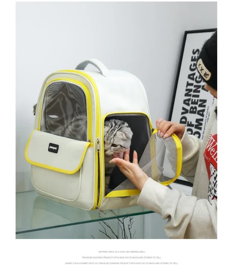 Green Pet Carrier Backpack - Space Capsule Design for Cats & Small Dogs - Default Title - Pet Care > Cat Supplies > Cat Carriers & Crates - Cat N Dog Shop