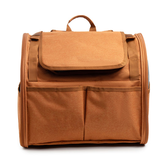 Brown Pet Carrier Backpack - Comfortable and Stylish for Cats and Small Dogs - Default Title - Pet Care > Cat Supplies > Cat Carriers & Crates - Cat N Dog Shop