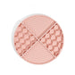 2 Pcs Pink Honeycomb Pet Slow Feeder Bowl - Anti-Choke Silicone Lick Mat with Suction for Dogs