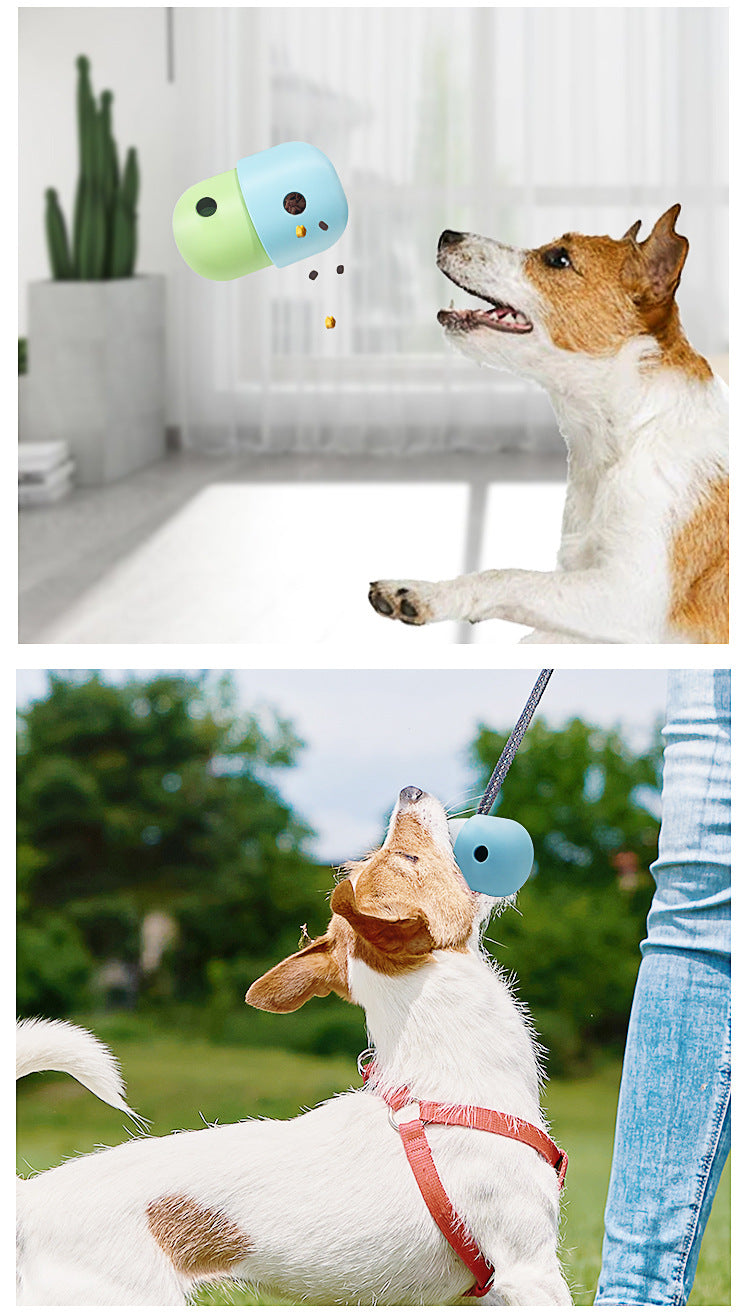 2 Pcs Green And Blue Interactive Pet Treat Dispensing Ball - Food-Grade Silicone Rolling Toy for Dogs with 1.5 cm Leakage Hole - Default Title - Pet Care > Toys > Dog Toys - Cat N Dog Shop