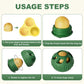 Green Ball and Yellow Mold Silicone Dog Chew Toy for Teeth Cleaning - Default Title - Pet Care > Toys > Dog Toys - Cat N Dog Shop