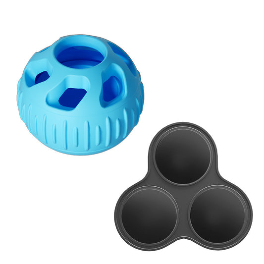 Blue Ball and Black Mold Dog Chew Toy for Teeth Cleaning and Boredom Relief - Default Title - Pet Care > Toys > Dog Toys - Cat N Dog Shop