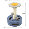 Blue And Grey Cat Scratching Post with Plush Toys for Small Cats - Default Title - Pet Care > Cat Supplies > Cat Scratchers - Cat N Dog Shop