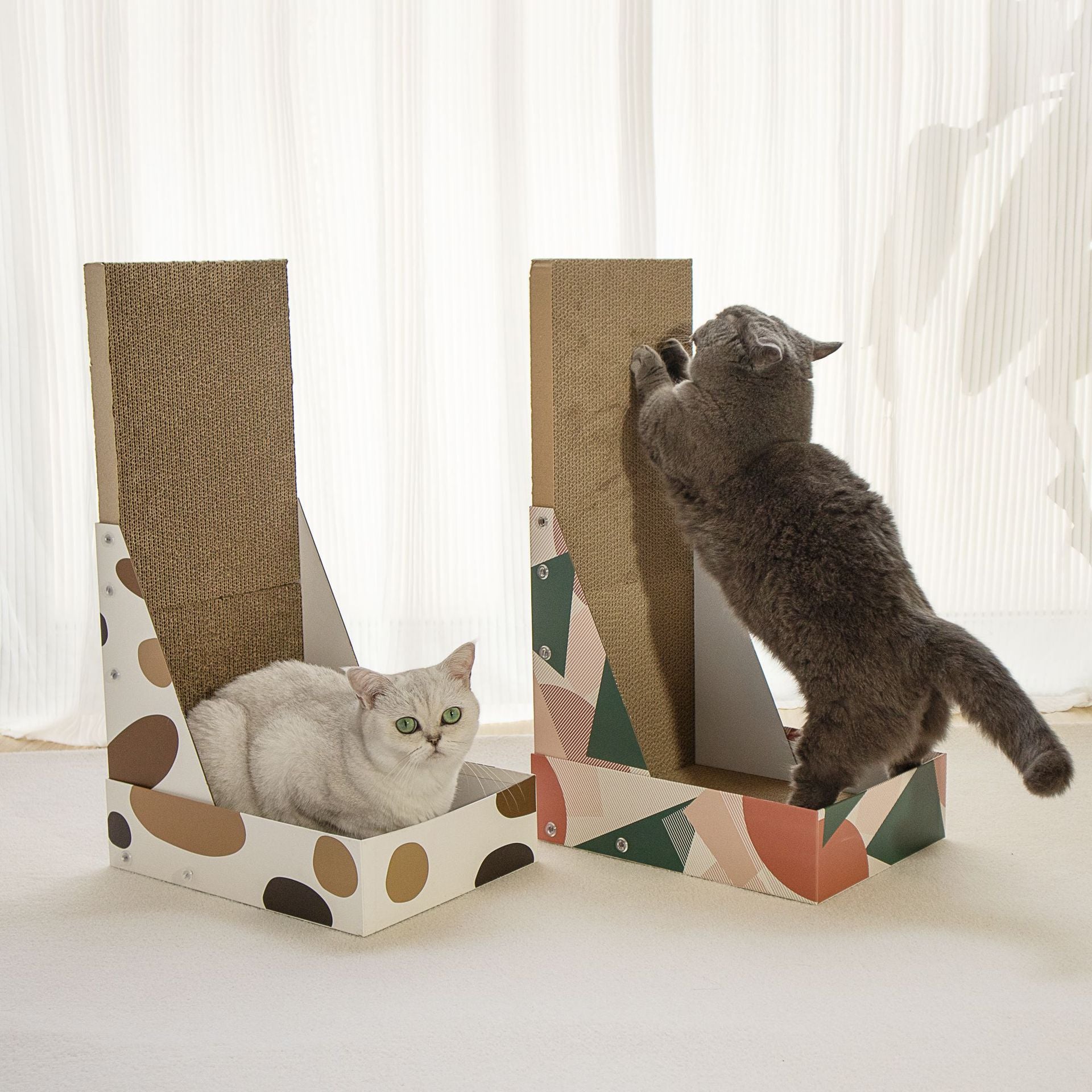 Printed Cat Scratching Post and Lounge for Happy Felines - Default Title - Pet Care > Cat Supplies > Cat Scratchers - Cat N Dog Shop