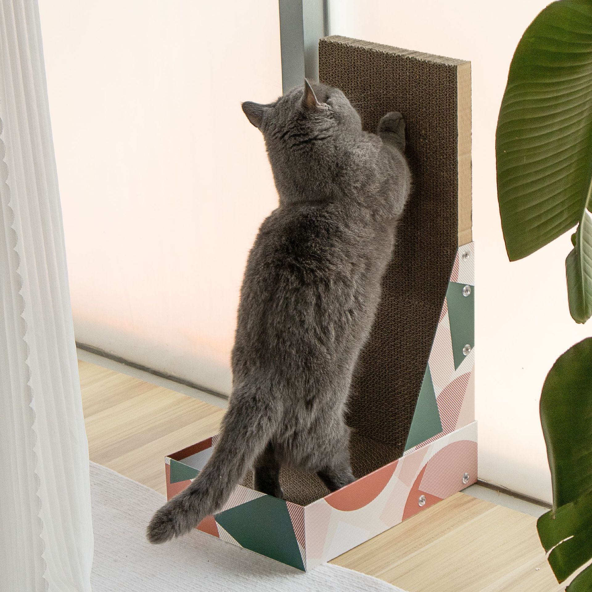 Printed Cat Scratching Post and Lounge for Happy Felines - Default Title - Pet Care > Cat Supplies > Cat Scratchers - Cat N Dog Shop