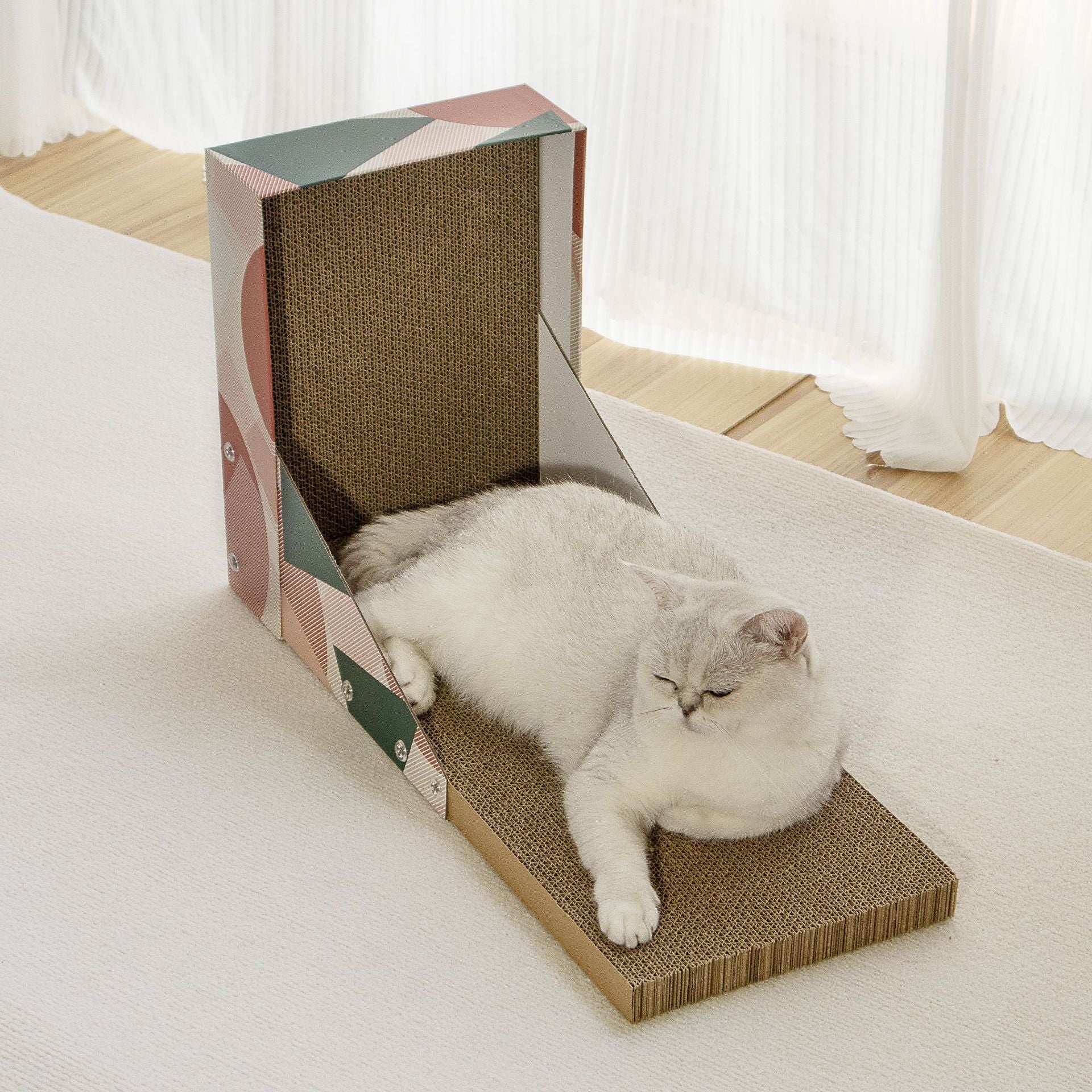 Printed Cat Scratching Post and Lounge for Happy Felines - Default Title - Pet Care > Cat Supplies > Cat Scratchers - Cat N Dog Shop