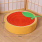 Adorable Cloth wrapped orange Cat Scratching Post and Lounger - 41cm Cat Claw Proof Basin - Default Title - Pet Care > Cat Supplies > Cat Furniture - Cat N Dog Shop