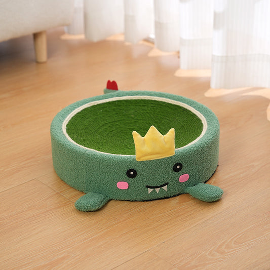 Adorable Dinosaur Cat Scratching Post and Lounger - 41cm Cat Claw Proof Basin - Default Title - Pet Care > Cat Supplies > Cat Furniture - Cat N Dog Shop