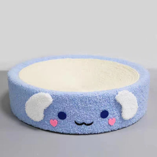 Adorable Blue Cinnamon Dog Scratching Post and Lounger - 41cm Cat Scratch Proof Basin - Default Title - Pet Care > Cat Supplies > Cat Furniture - Cat N Dog Shop