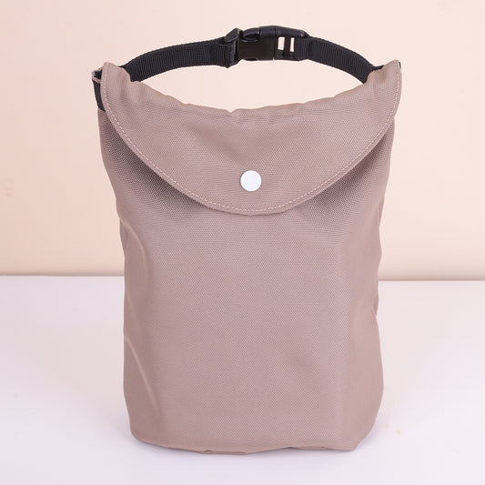 2-pcs Khaki Portable Pet Food Storage Bag - Roll Top Treat Pouch for Travel & Walks - Default Title - Pet Care > Cat Supplies > Cat Bowls, Feeders & Waterers - Cat N Dog Shop