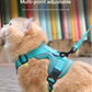 Brown Reflective Mesh Dog Harness and Leash Set - Adjustable No-Pull Vest - L - Default Title - Pet Care > Dog Supplies > Dog Collars, Leads & Harnesses - Cat N Dog Shop