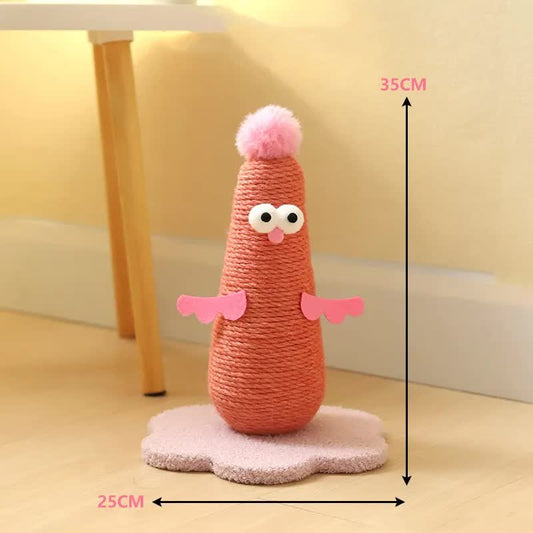 Pink Adorable Chick Cat Scratching Post for Playful Cats - Default Title - Pet Care > Cat Supplies > Cat Scratching Posts - Cat N Dog Shop