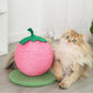 Pink Strawberry Cat Scratcher Ball with Durable Base for Playful Kittens - Default Title - Pet Care > Cat Supplies > Cat Scratching Posts - Cat N Dog Shop