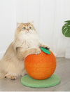 Orange Fruit Shaped Sisal Cat Scratcher Ball with Stable Base for Playful Cats - Default Title - Pet Care > Cat Supplies > Cat Scratching Posts - Cat N Dog Shop