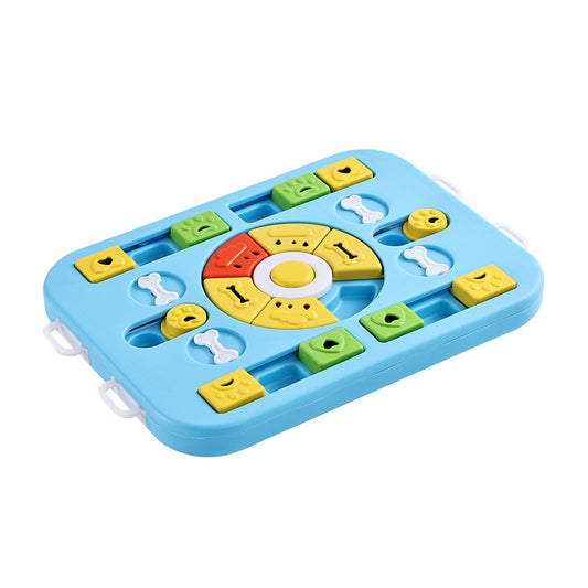 Blue Advanced Interactive Dog Puzzle Toy for Mental Stimulation